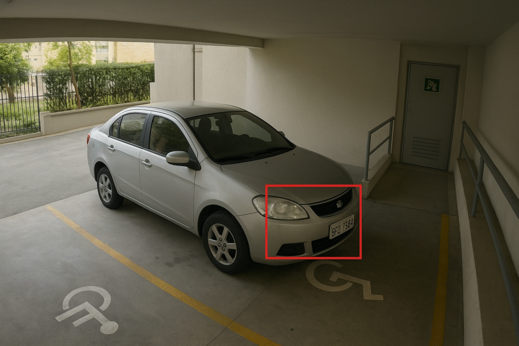 Carro em local proibido